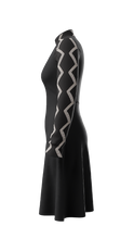 Load image into Gallery viewer, Zig Zag Jacquard Dress
